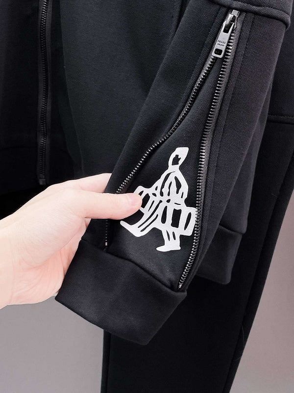 Prada Travel Figure Hooded Tracksuit Set
