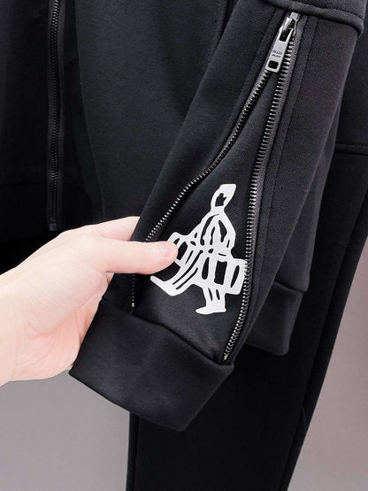 Prada Travel Figure Hooded Tracksuit Set