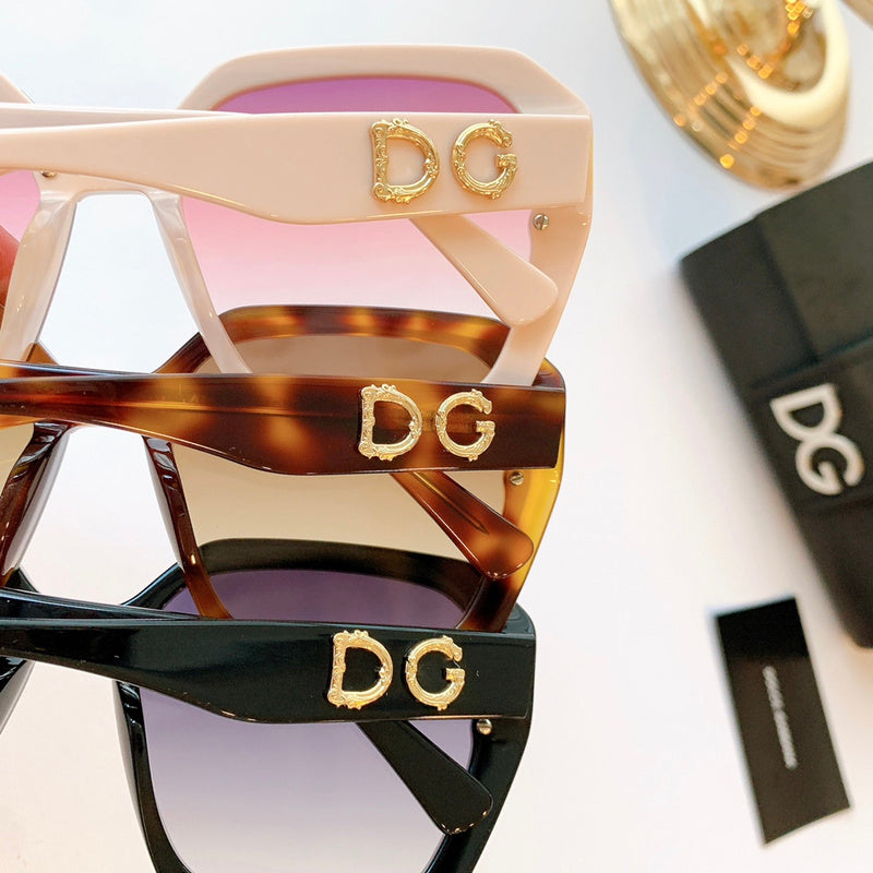 D&G Geometric Square Sunglasses – Multi-Color Collection