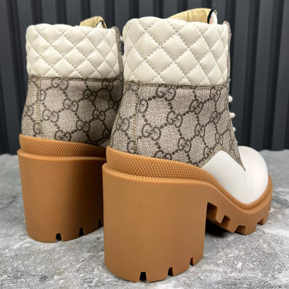 Gucci Apollo GG Supreme Boots and GG Dionysus Medium Shoulder Bag